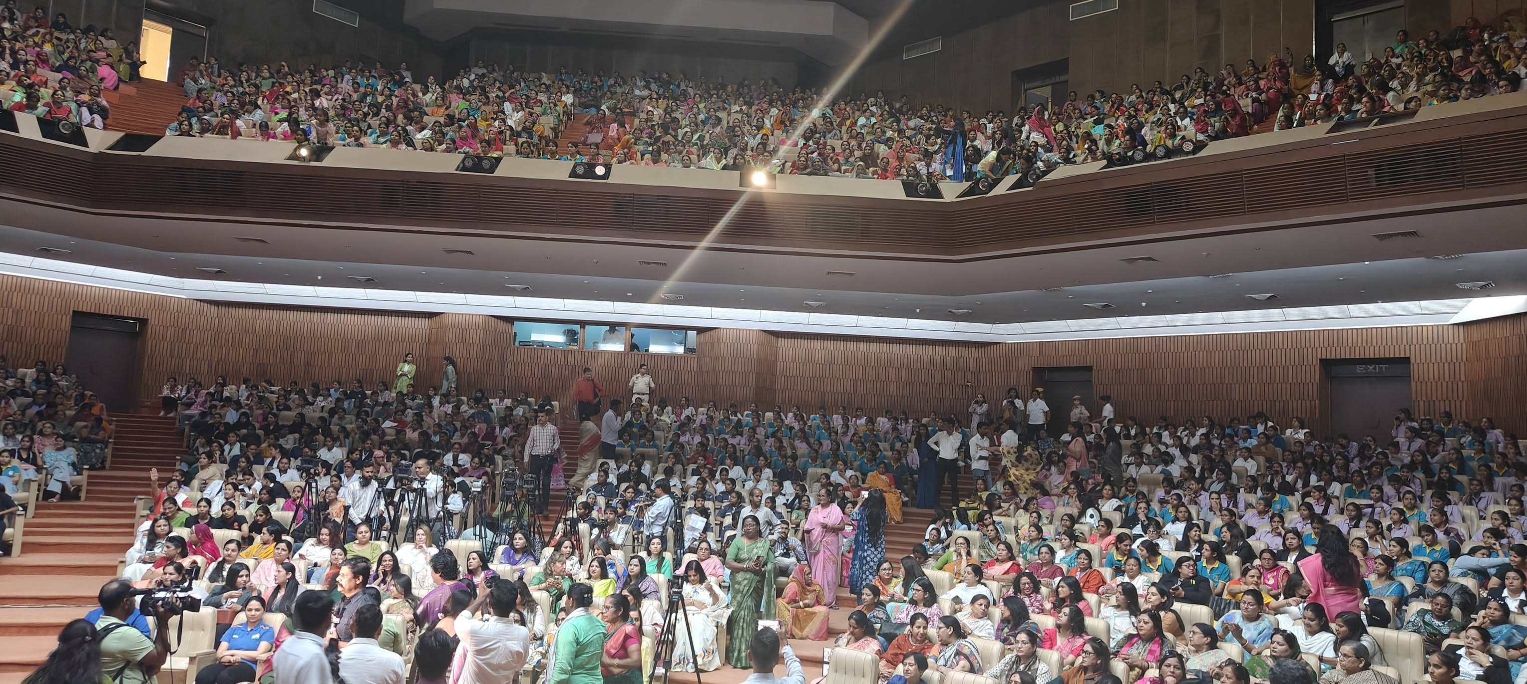 Packed auditorium at Rajrangam theatre festival